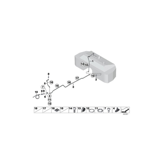 Genuine BMW 16128431359 Fuel Pipe FUEL DRAIN (Inc. M4 GT4) | ML Performance US