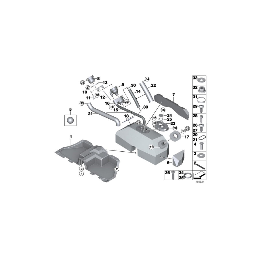 Genuine BMW 16128428501 Cover, Tank Trim Panel FIREWALL (Inc. M6 GT3) | ML Performance US