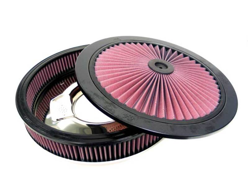 K&N Engineering K&N X-Stream Round Custom Top Assembly Filter - Red 12in ID 5.125in Inlet Dia 2.313in Height