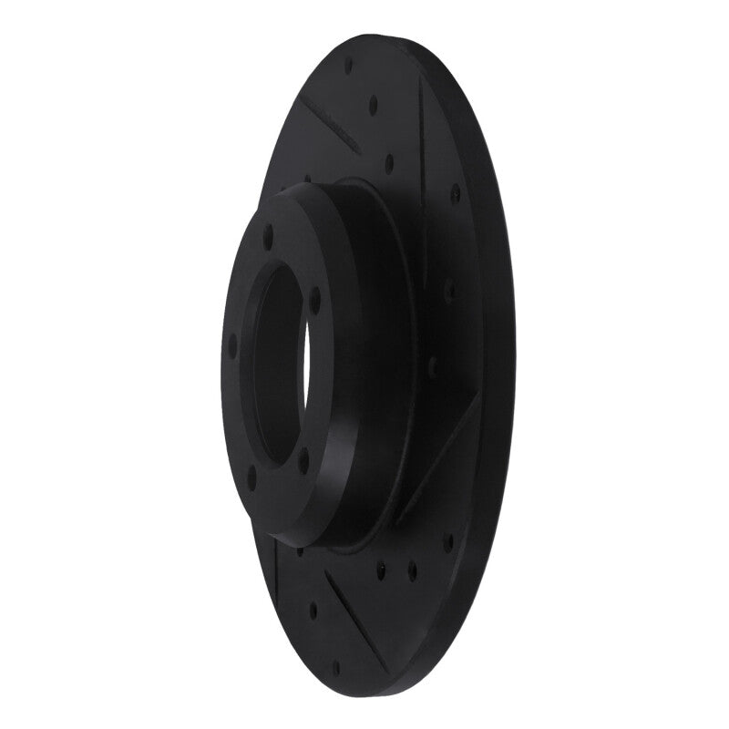R1 Concepts R1 75-83 Toyota Pickup Front Right Drilled & Slotted Black Brake Rotor