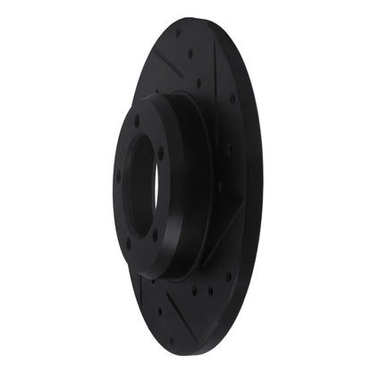 R1 Concepts R1 75-83 Toyota Pickup Front Right Drilled & Slotted Black Brake Rotor