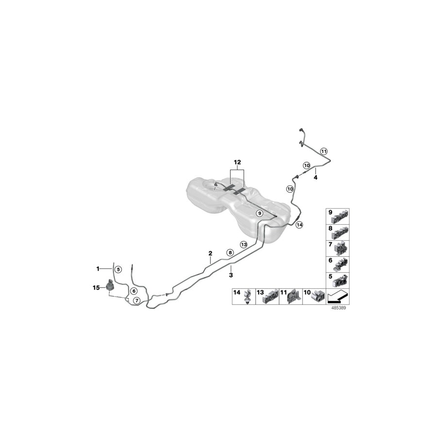 Genuine BMW 16127483261 G11 G12 Scavenging Line Rear (Inc. M760LiX, 740LiX & 740Li) | ML Performance US