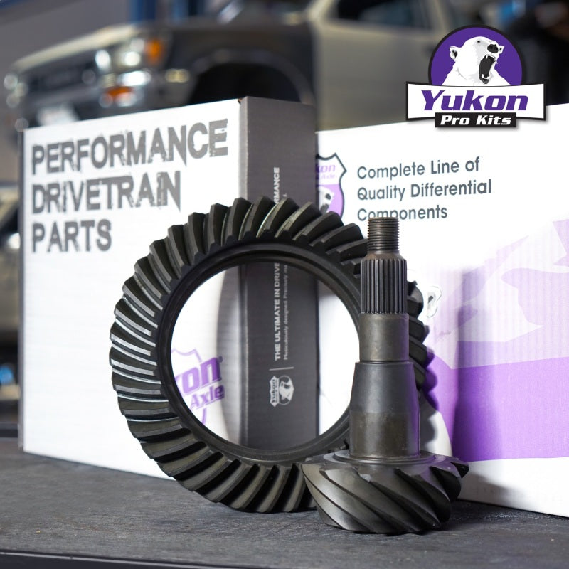 Yukon Gear & Axle Yukon Gear 9.5in GM 4.11 Rear Ring & Pinion Install Kit Axle Bearings and Seals