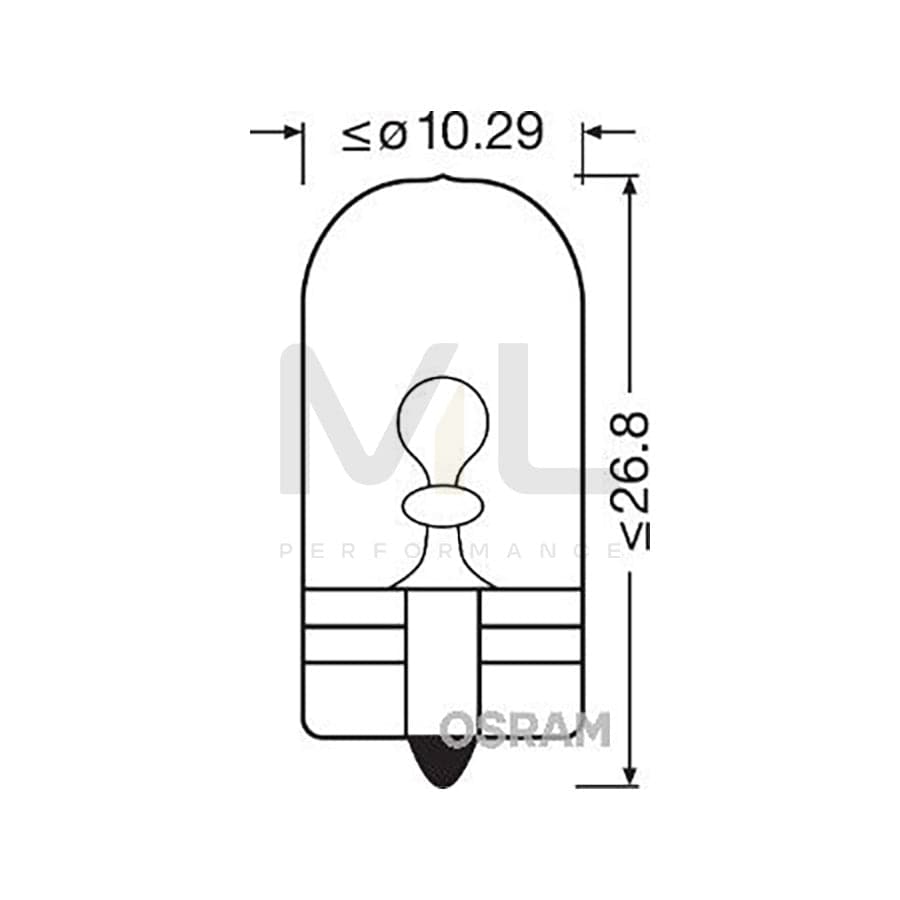 OSRAM TRUCKSTAR PRO 2845TSP Bulb, indicator 24V 5W, W5W, W2,1x9,5d