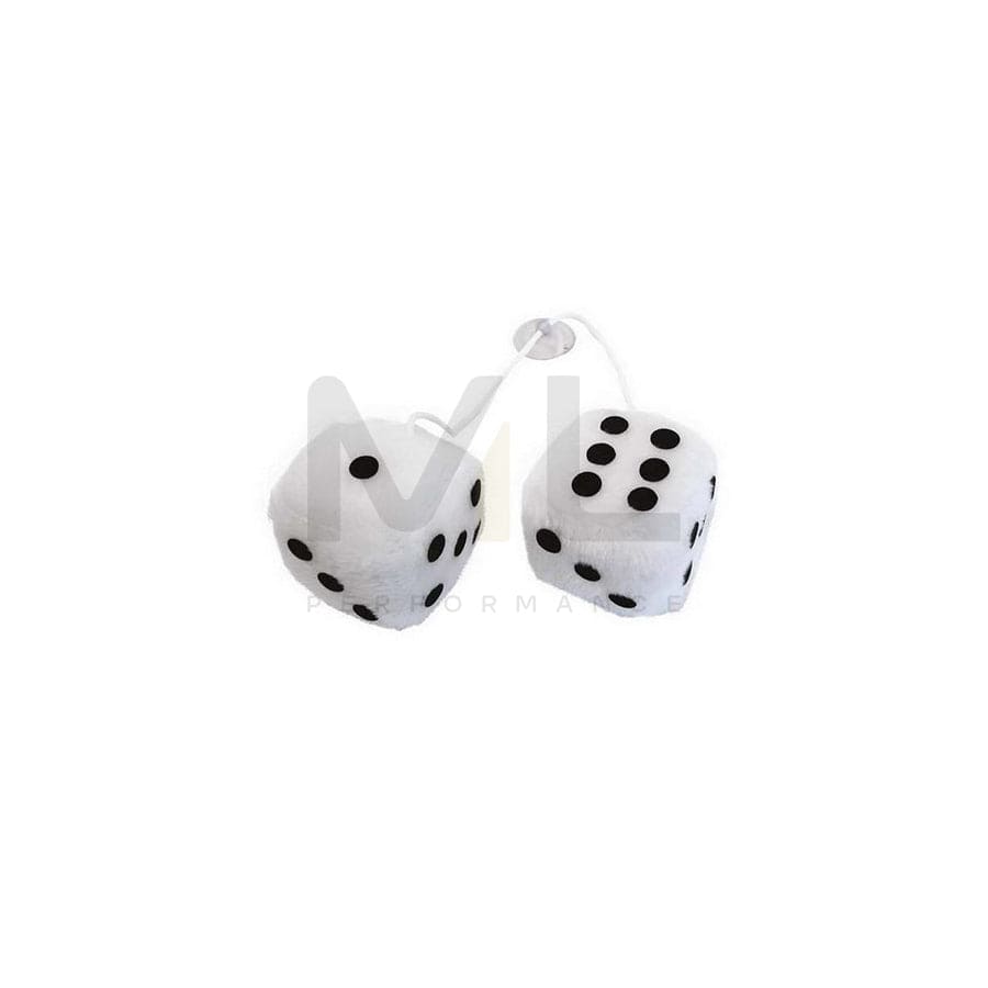 CARPOINT Fuzzy Dice 0510078 Car air freshener White