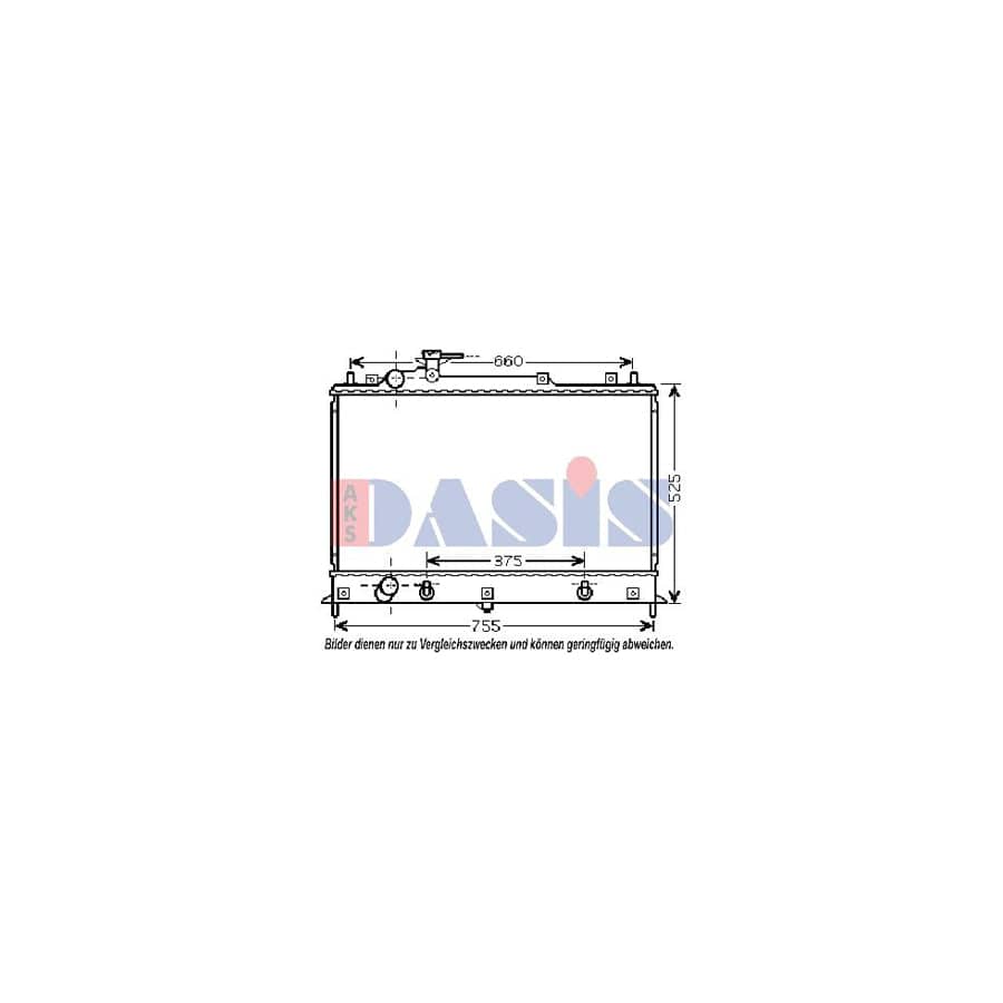 AKS Dasis 110063N Engine Radiator for Mazda CX-7 (Er)