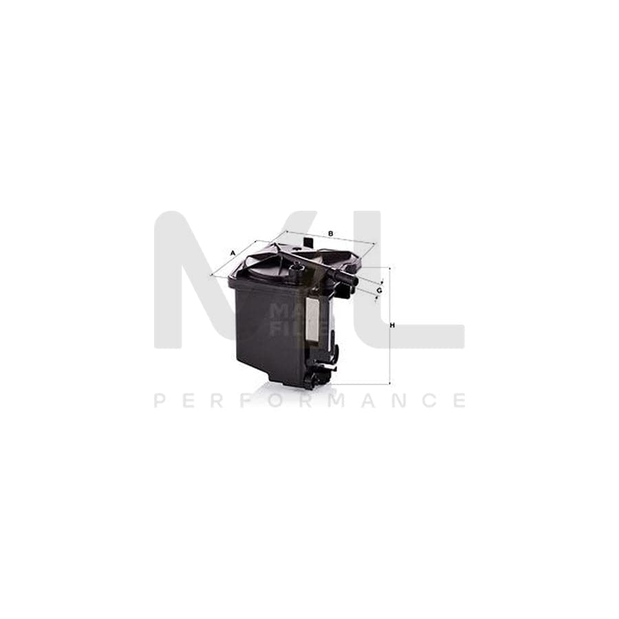 MANN-FILTER WK 939/2 z Fuel filter with seal