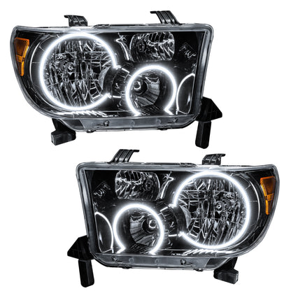 ORACLE Lighting Oracle 07-11 Toyota Tundra Pre-Assembled Headlights - Black Housing - White