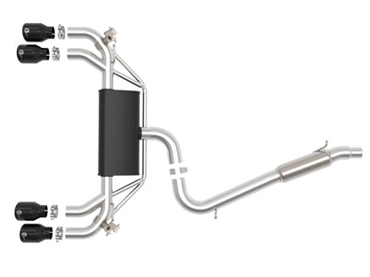 aFe POWER MACH Force-Xp 15-19 Volkswagen Golf R L4-2.0L(T) 304 SS Cat-Back Exhaust System - Black