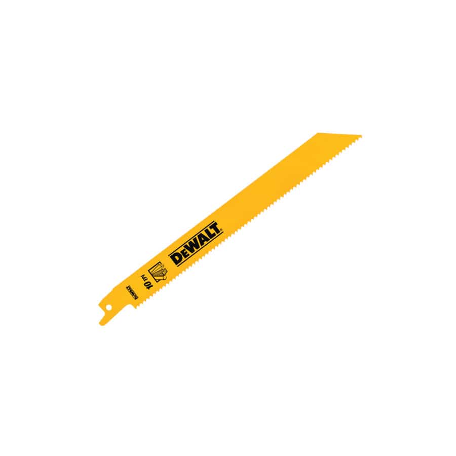 DEWALT DEWDT90383QZ Bi-Metal General Purpose Reciprocating Blade 203mm x 10 TPI (Pack 5)
