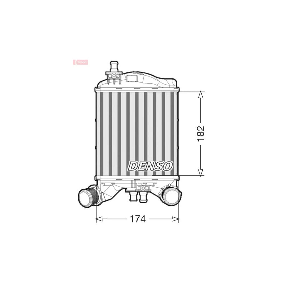 DENSO DIT09112 Intercooler for Abarth 500 / 595 / 695 Hatchback (312)