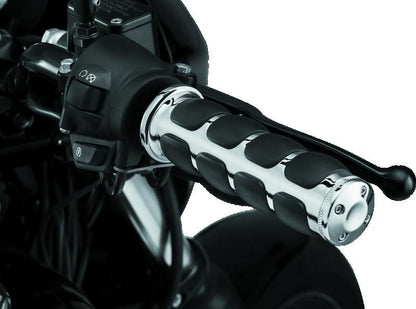 Kuryakyn ISO Grips Without Throttle Boss Throttle-By-Wire Chrome