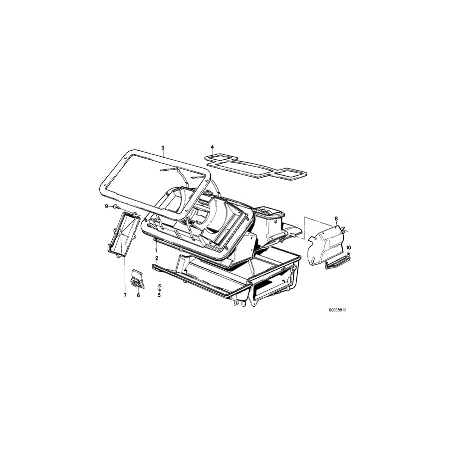 Genuine BMW 64211370620 E30 Air Channel Right (Inc. 318is) | ML Performance US Car Parts