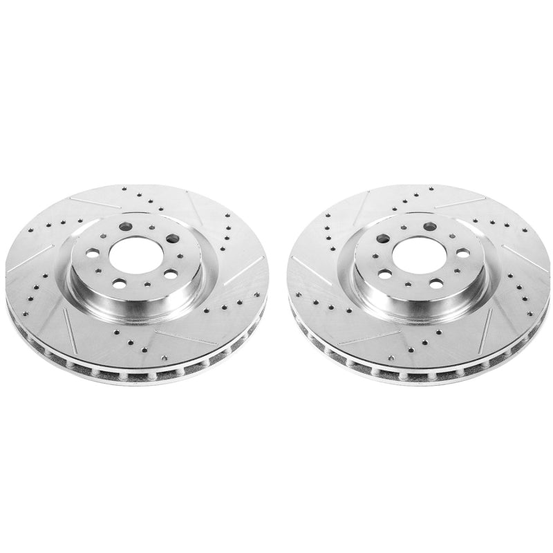 PowerStop Power Stop 04-07 Volvo S60 Front Evolution Drilled & Slotted Rotors - Pair