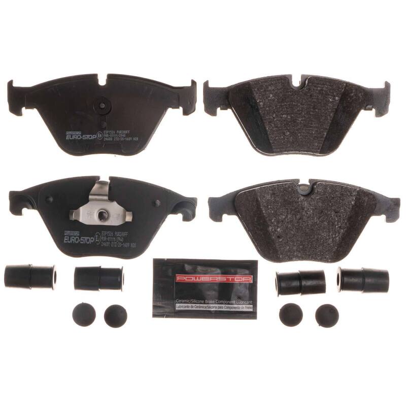 PowerStop Power Stop 12-16 BMW ActiveHybrid 5 Euro-Stop ECE-R90 Front Brake Pads