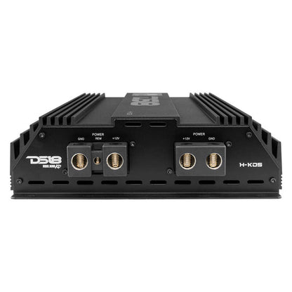 DS18 1-Channel Amp 9200 Burst/0.5ohm 5000/1ohm 3500/2ohm 2200/4ohm Watts RMS w/ Voltmeter Black