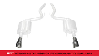 CORSA Performance Corsa 2015-2025 Ford Mustang GT 3.0in Inlet / 4.5in Outlet Polished Tip Kit (For Corsa Exhaust Only)