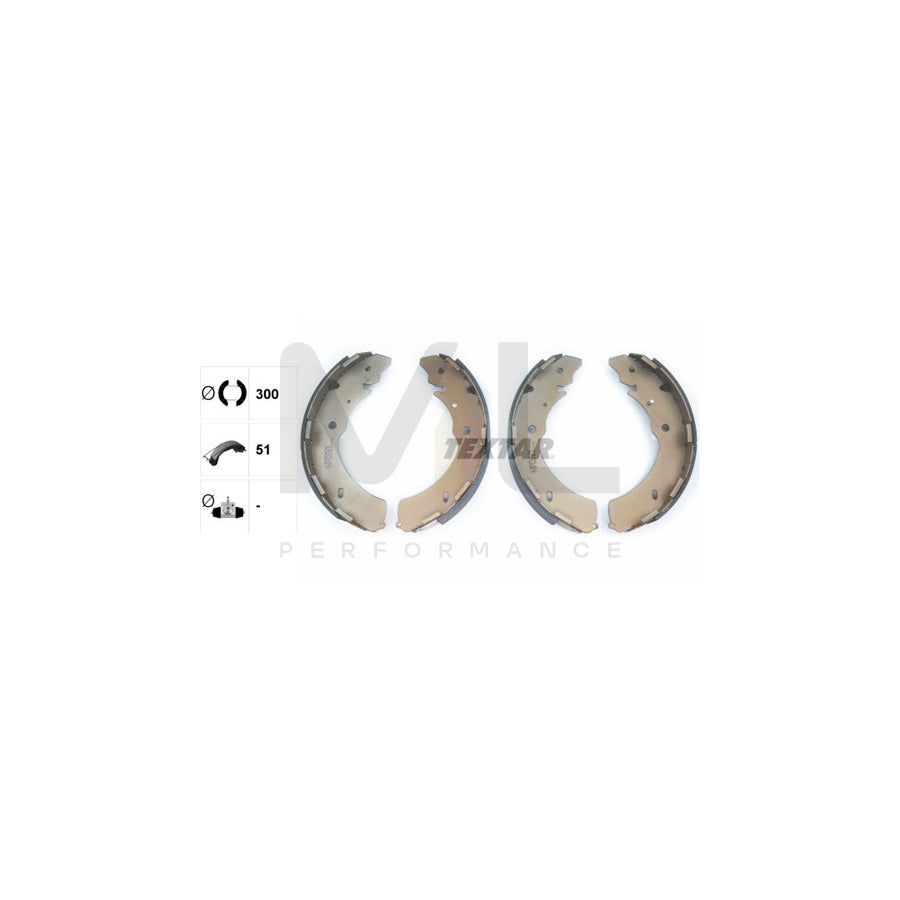 TEXTAR 91073000 Brake Shoe Set without handbrake lever | ML Performance Car Parts