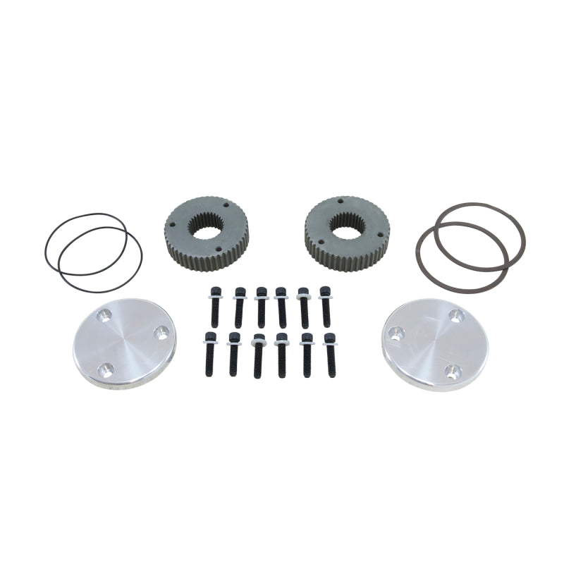 Yukon Gear & Axle Yukon Gear Hardcore Drive Flange Kit For Dana 60 / 30 Spline Outer Stubs. Yukon Engraved Caps