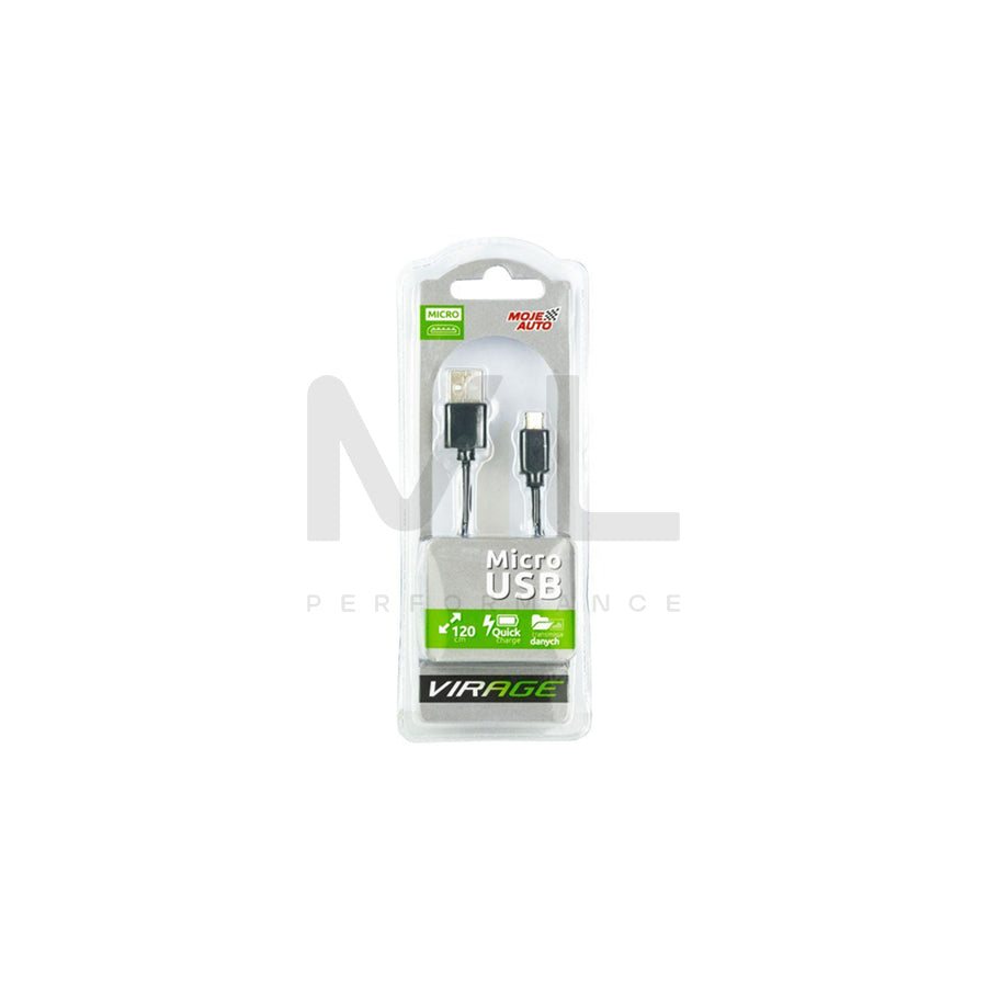 VIRAGE 93-102 USB charge cable Black, Blister Pack