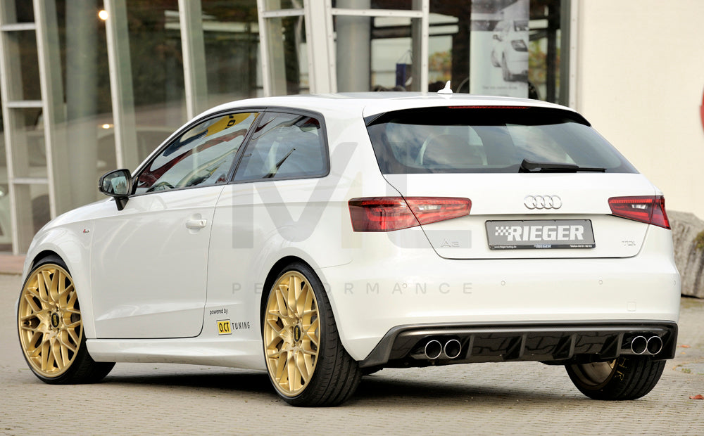 Rieger 00099143 Audi 8V A3 Rear Diffuser 2 | ML Performance UK Car Parts