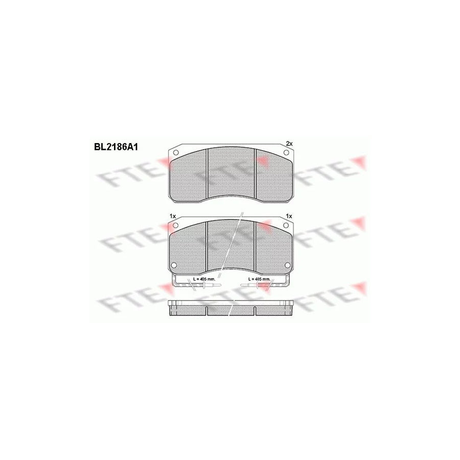 FTE Bl2186A1 Brake Pad Set