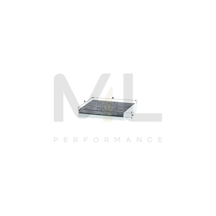 MANN-FILTER CUK 24 026 Pollen filter for JEEP Cherokee V (KL) Activated Carbon Filter