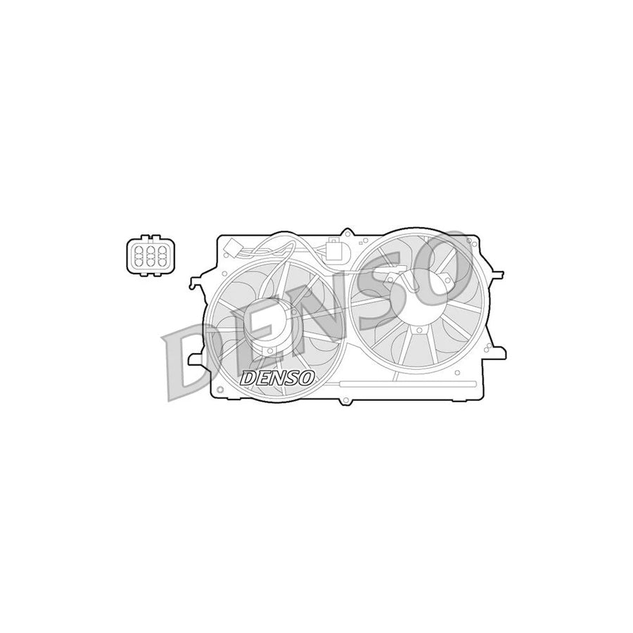 DENSO DER10007 Fan, Radiator for Ford Focus