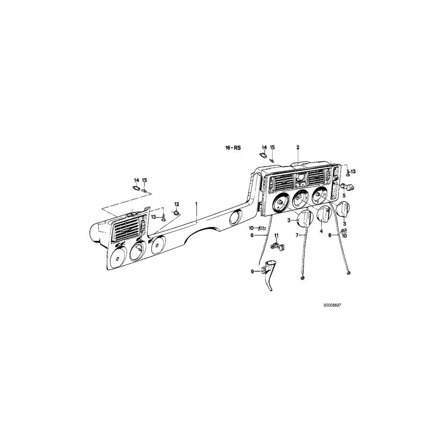 Genuine BMW 64111366632 E21 Bowden Cable Fresh Air (Inc. 320) | ML Performance US Car Parts