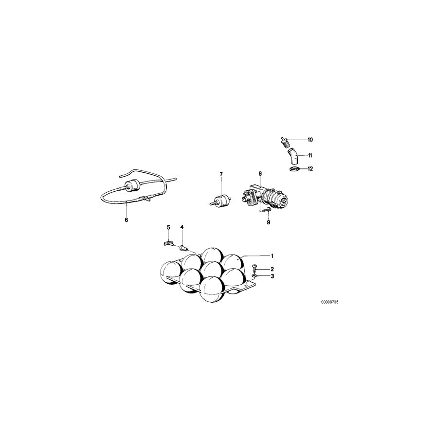 Genuine BMW 64111361873 E23 Rubber Grommet (Inc. 732i) | ML Performance US Car Parts