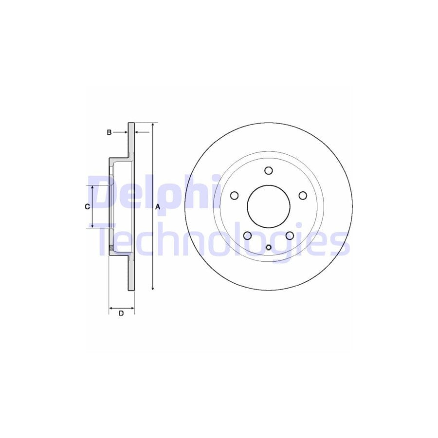 Delphi Bg4707C Brake Disc