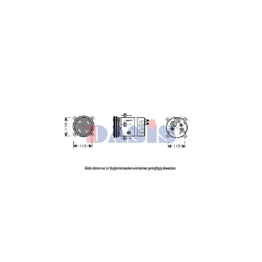 AKS Dasis 850736N Compressor, Air Conditioning