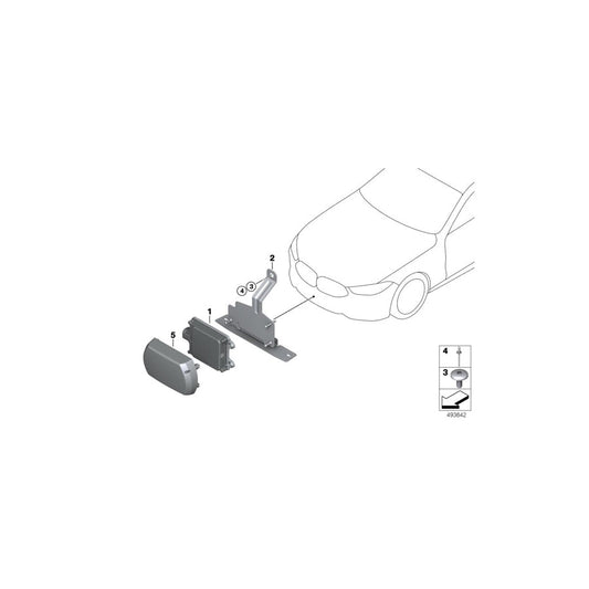 Genuine BMW 66318092298 G15 G14 G16 Mount Front Radar Sensor (Inc. M850iX, 840i & 840iX) | ML Performance US Car Parts