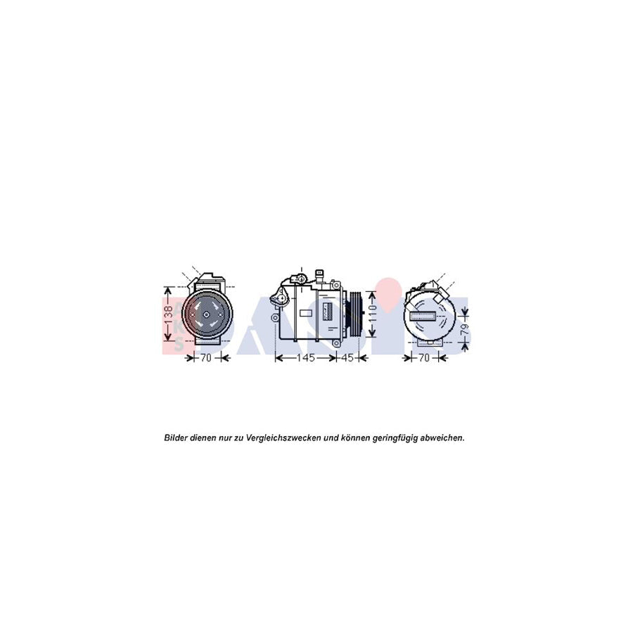 AKS Dasis 851905N Compressor, Air Conditioning