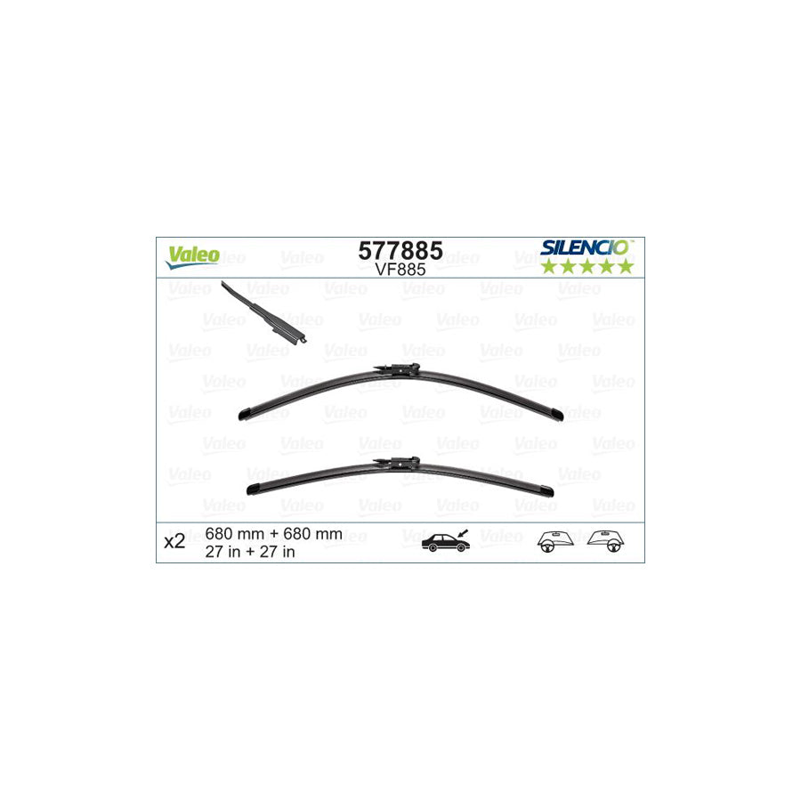 Valeo Silencio X.Trm 577885 Wiper Blade For Ford Mondeo | ML Performance US Car Parts