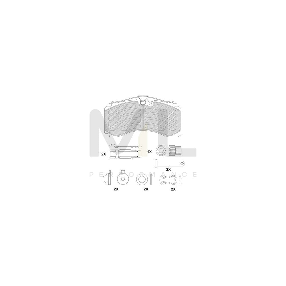 Ferodo Premier Fdb1674 Brake Pad Set For Nissan Primera Not Prepared For Wear Indicator, With Piston Clip | ML Performance Car Parts