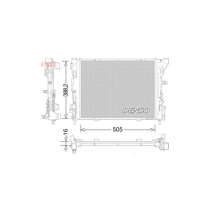 DENSO DRM23035 Engine Radiator for Renault Zoe (Bfm_)