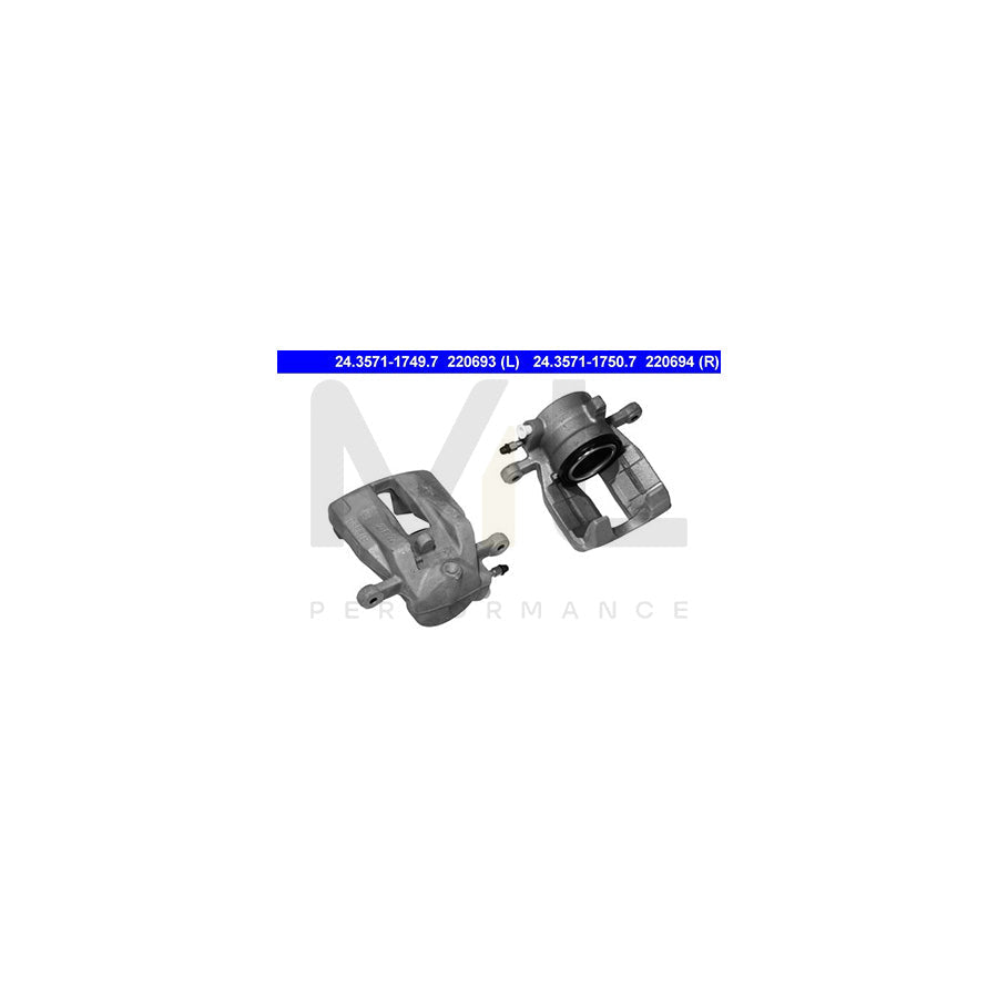 ATE 24.3571-1750.7 Brake Caliper without holder
