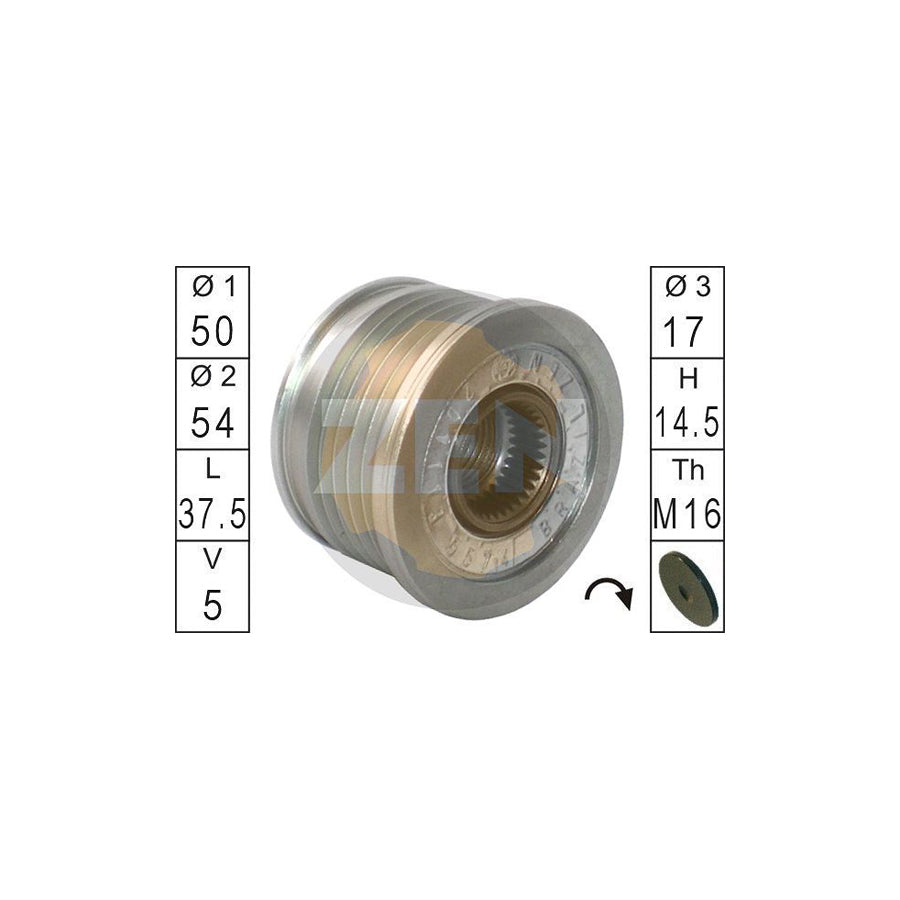Era ZN5574 Alternator Freewheel Clutch