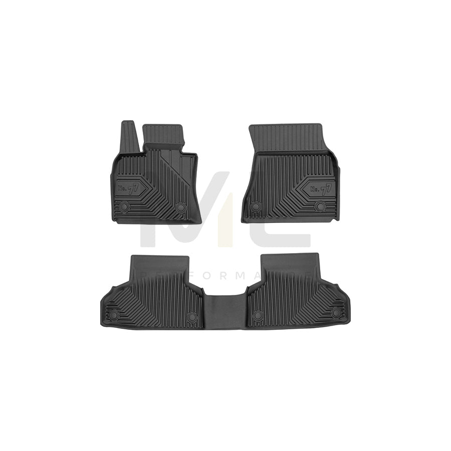 FROGUM Tailored, No.77 77409842 Floor mat set Elastomer, Front and Rear, Quantity: 3, Black, (LHD)
