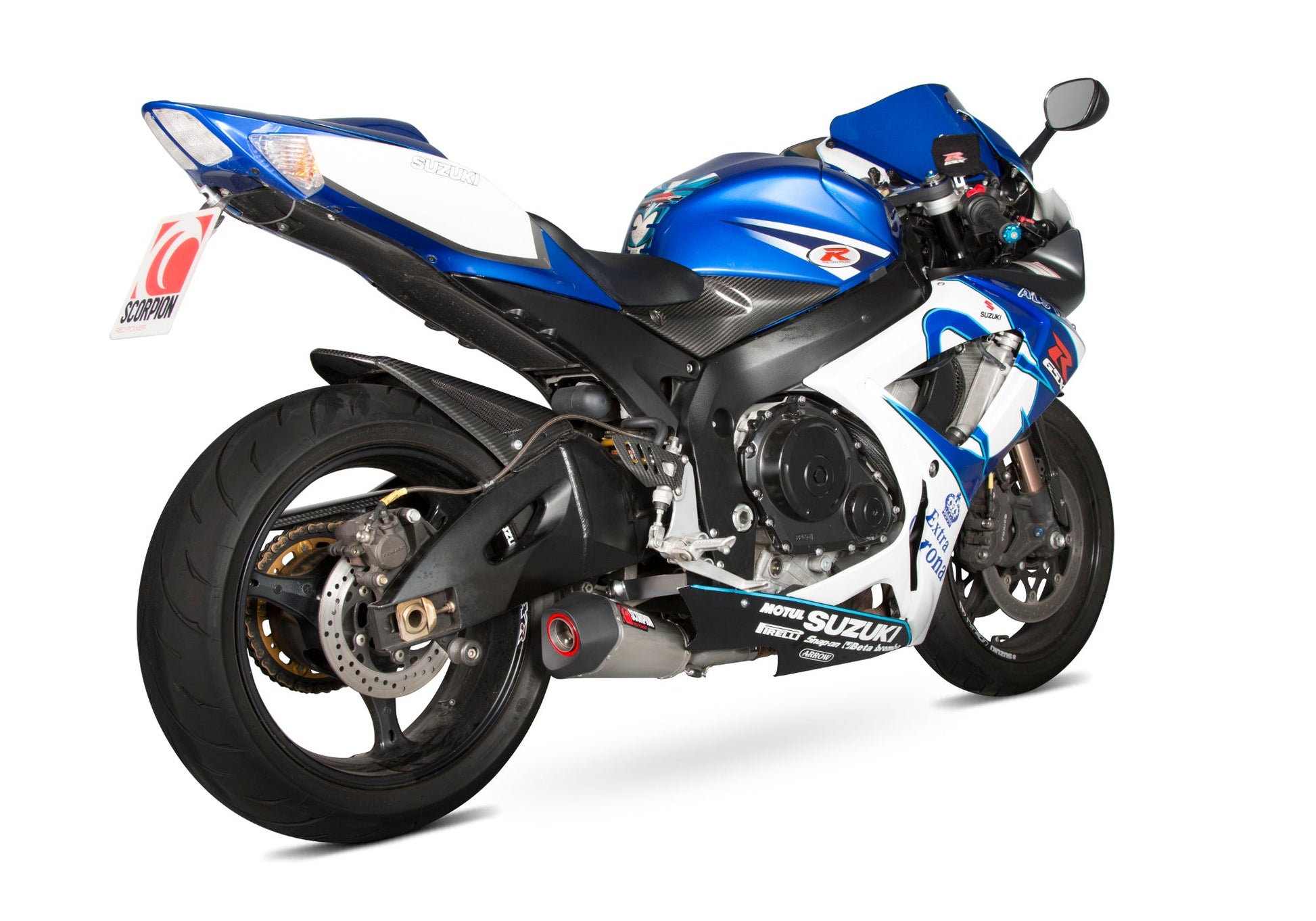 Scorpion RSI118SEO Suzuki Serket Taper Slip-On - Brushed Stainless Steel Sleeve (GSX-R600 / GSX-R750) | ML Performance US US