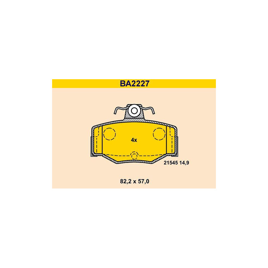 Barum Ba2227 Brake Pad Set