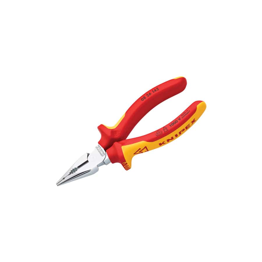 Knipex KPX0826145 VDE High Leverage Needle Nose Pliers 145mm