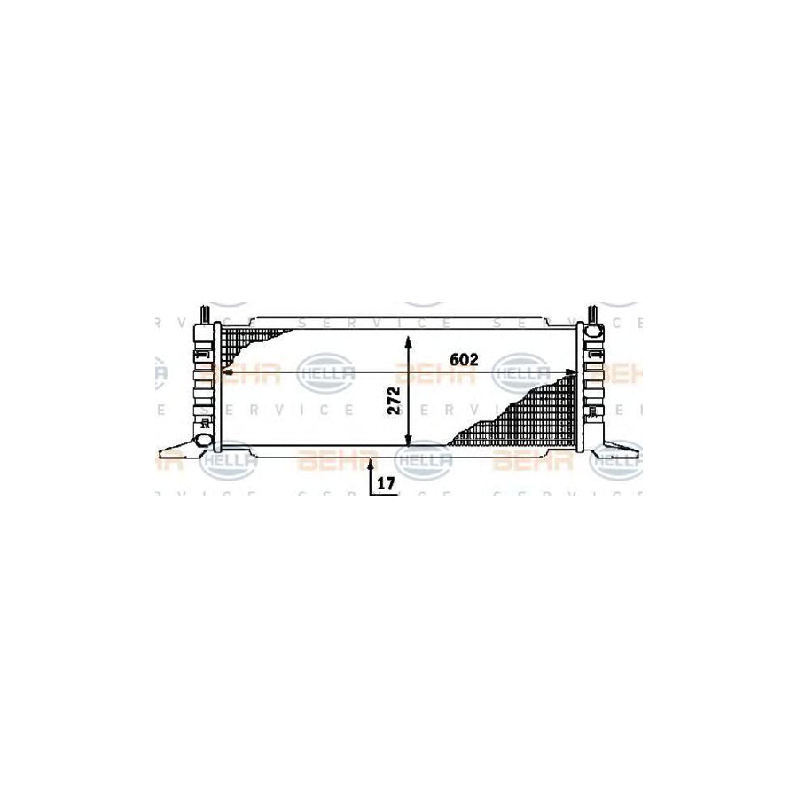 Hella 8MK 376 715-611 Engine Radiator