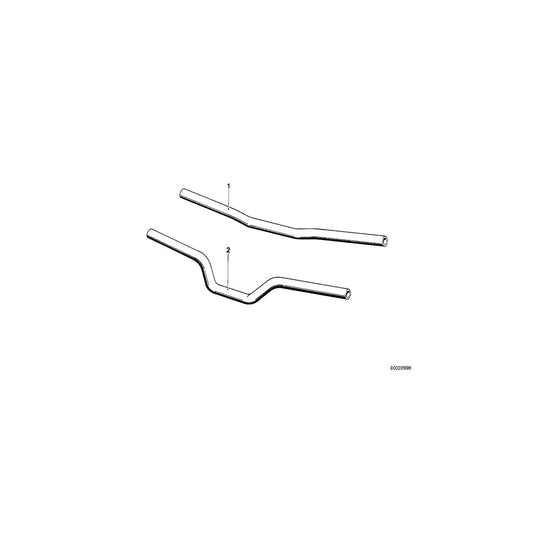 Genuine BMW 32712308408 Handlebar, Chrome 600mmCR (Inc. R60/6, R50/5 & R75/5) | ML Performance US Car Parts