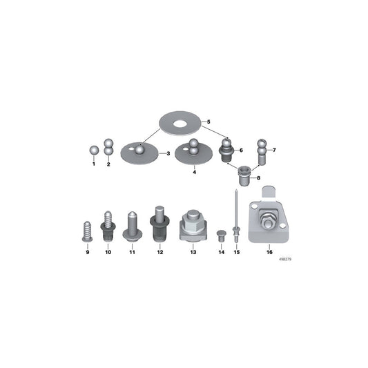 Genuine BMW Mini 07147133779 R56 F21 Rivet Pin Wotj Coarse Thread L=22,5M (Inc. 428i, 318i & Cooper S ALL4) | ML Performance US Car Parts