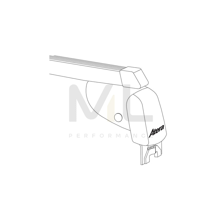 Atera Signo 044187 Roof bars suitable for Mercedes-Benz B-Class (W246, W242) for cars without rails, 110 cm, 100 kg, Steel