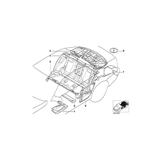 Genuine BMW 51488167678 E39 Sound Insulating Wheel Housing Rear Rig. (Inc. 540iP, 530d & 540i) | ML Performance US Car Parts
