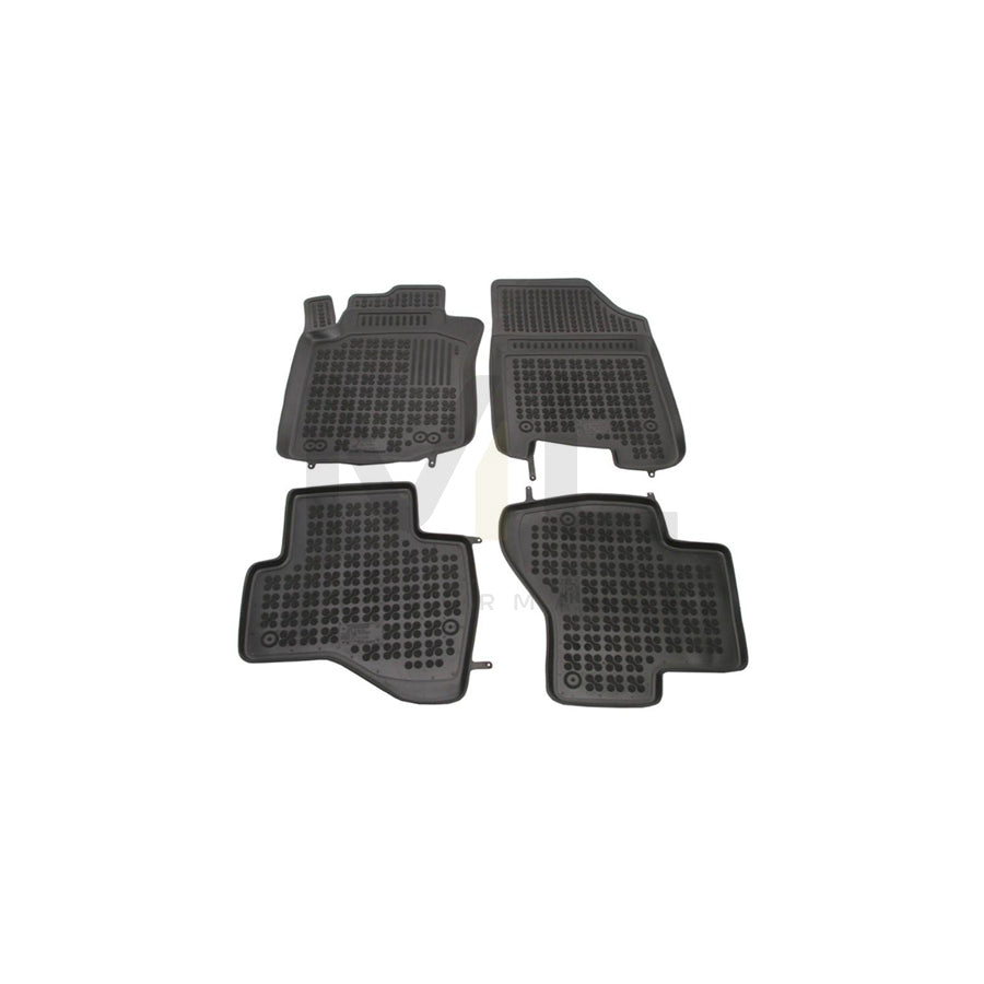 REZAW PLAST Tailored 201211 Floor mat set Elastomer, Front and Rear, Quantity: 4, Black