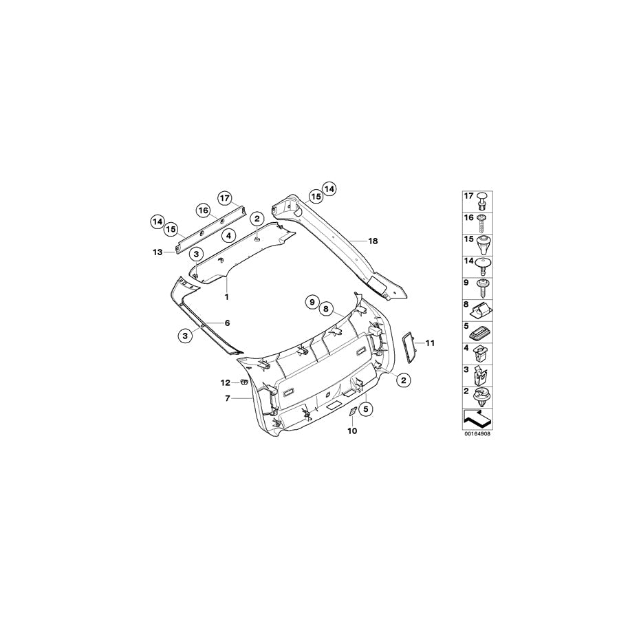 Genuine BMW 51497190775 E71 E72 Cover, Water Gutter, Rear, Left (Inc. X6 50iX, X6 40dX & X6 M50dX) | ML Performance US